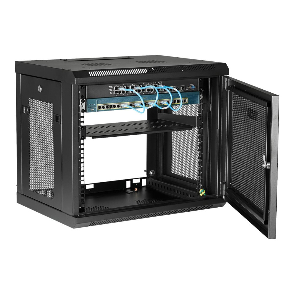 Produktbild för StarTech.com 9U väggmonterat serverrackskåp - 15 tum djup - rackmonteringsskåp - 9U