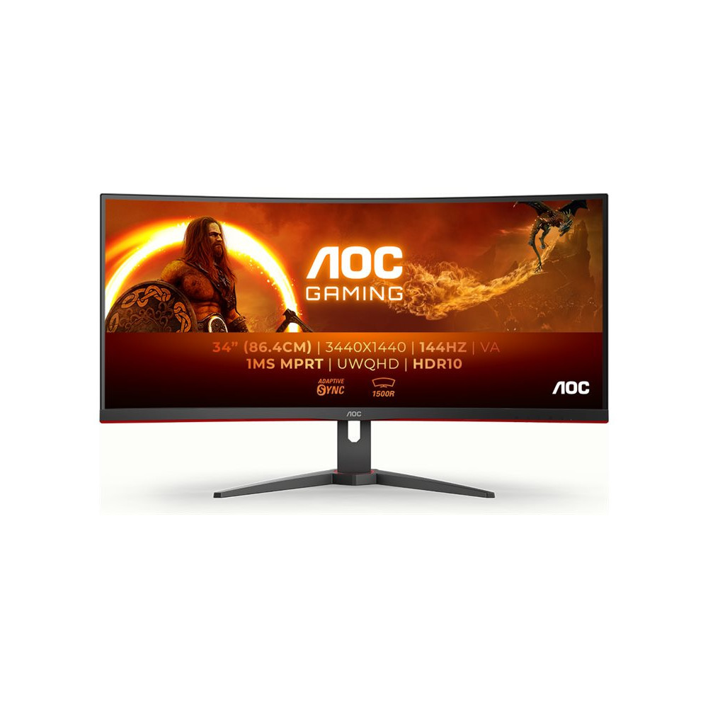 Produktbild för AOC Gaming CU34G2XE/BK - LED-skärm - böjd - 34" - HDR