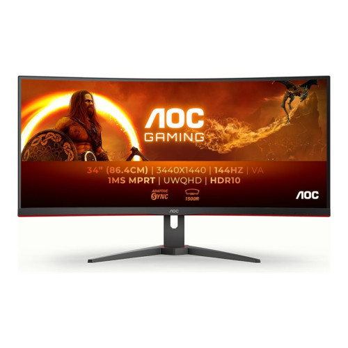 AOC AOC Gaming CU34G2XE/BK - LED-skärm - böjd - 34" - HDR