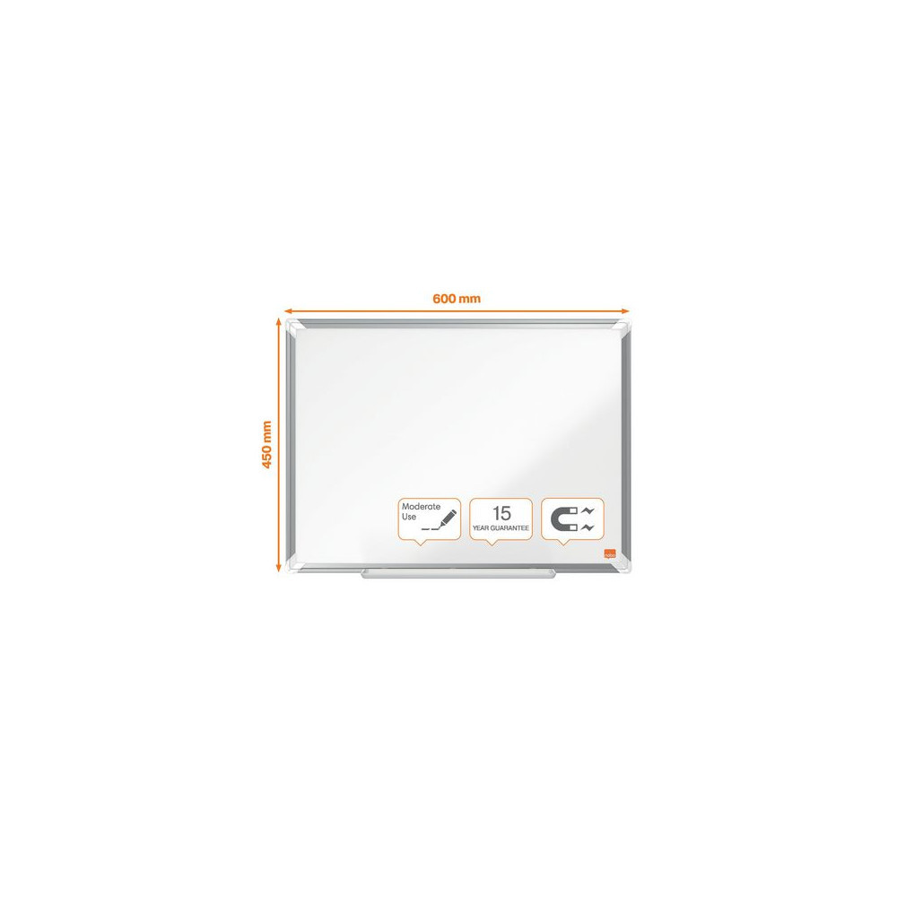 Produktbild för Whiteboard NOBO premium stål 60x45cm