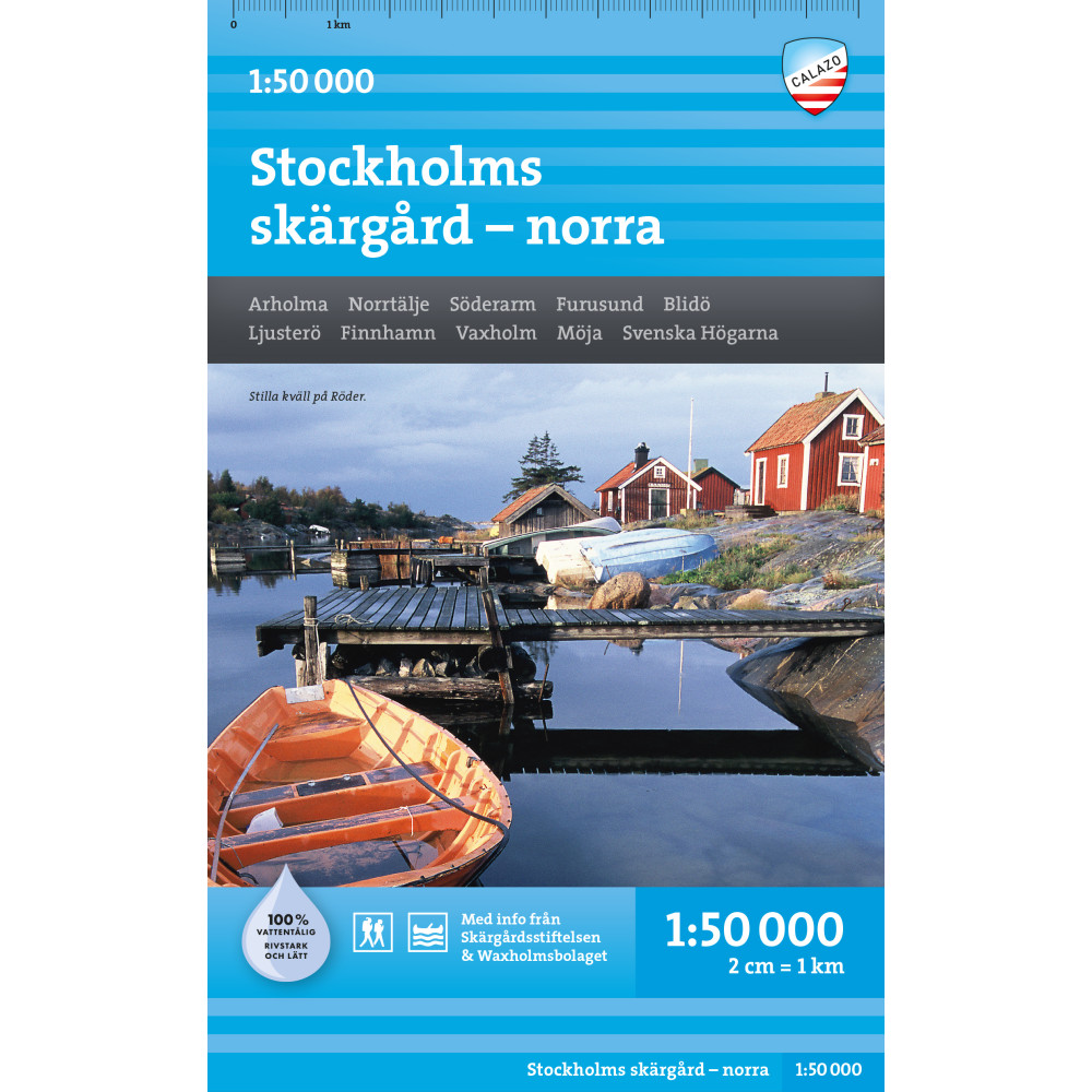 Produktbild för Stockholms skärgård - Norra 1:50.000 (bok)