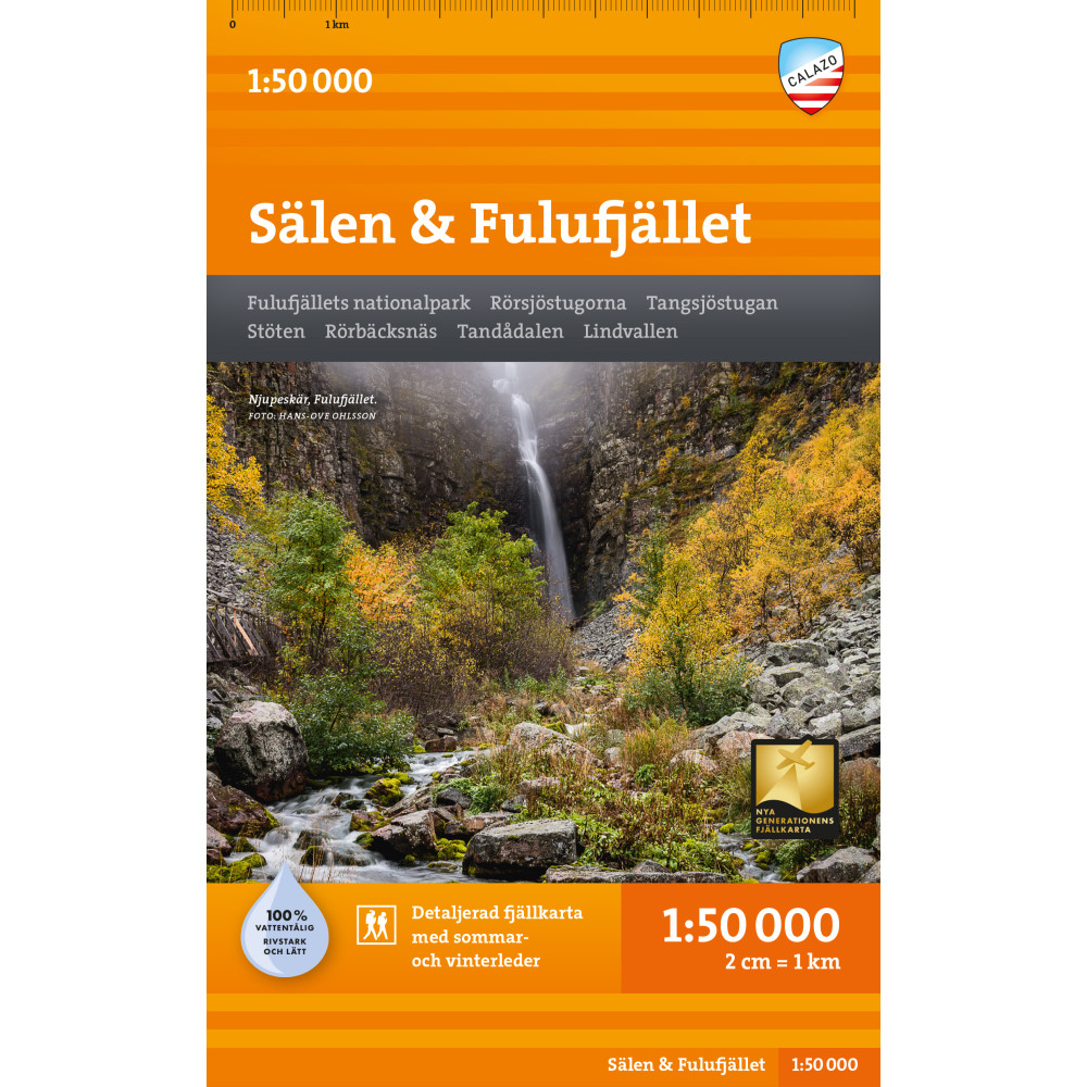 Produktbild för Sälen & Fulufjället Tyvekkarta 1:50.000