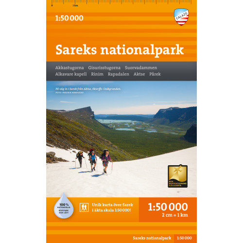 Calazo Förlag Sareks nationalpark 1:50.000
