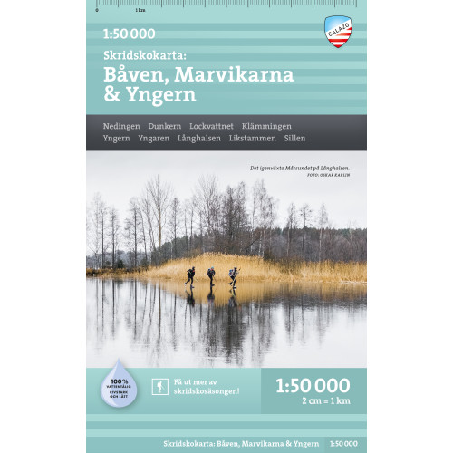Calazo Förlag Skridskokarta Båven, Marvikarna & Yngern 1:50.000