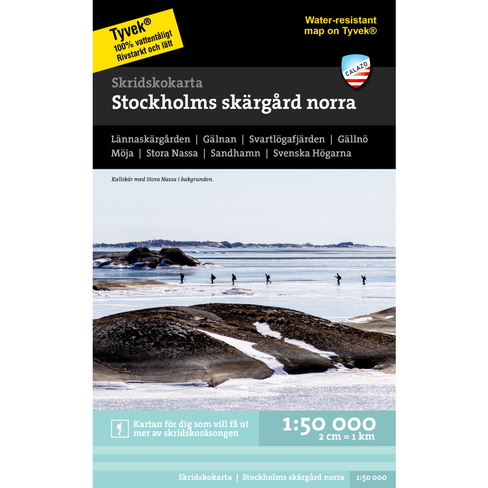 Produktbild för Skridskokarta Stockholms skärgård - norra
