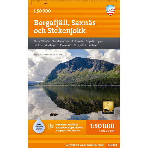 Calazo Förlag Borgafjäll, Saxnäs & Stekenjokk 1:50 000