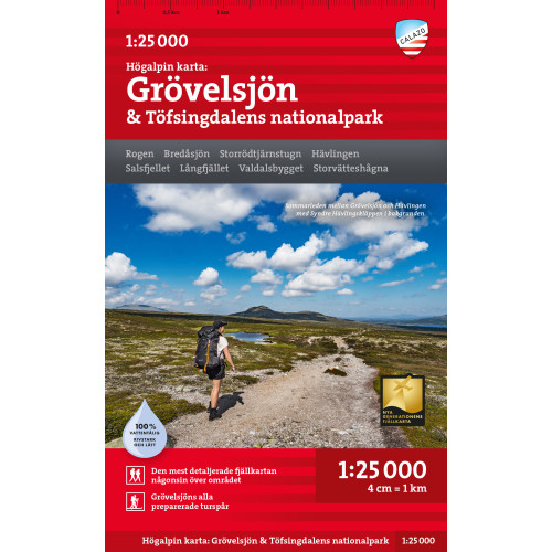 Calazo Förlag Grövelsjön & Töfsingdalens nationalpark 1:25.000