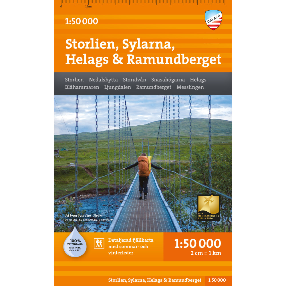 Produktbild för Storlien Sylarna Helags Ramundberget 1:50.000