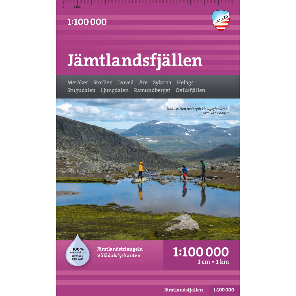 Produktbild för Jämtlandsfjällen 1:100000