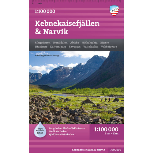 Calazo Förlag Kebnekaisefjällen & Narvik 1:100000