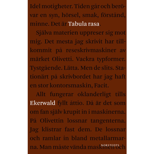 Carl-Göran Ekerwald Tabula rasa : fragment av ett liv (häftad)