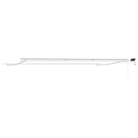 Produktbild för Markisram med LED -remsljus Vit 600 × 350 cm Aluminium