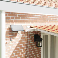 Produktbild för Utdragbar markis Gul och Orange 600 × 350 cm Duk och Aluminium