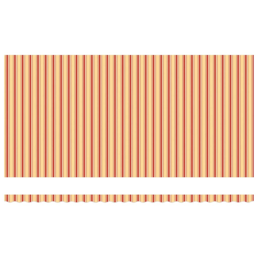 Produktbild för Utdragbar markis Gul och Orange 600 × 350 cm Duk och Aluminium