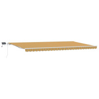Produktbild för Utdragbar markis Flerfärgsdesign 600 × 350 cm Duk och Aluminium