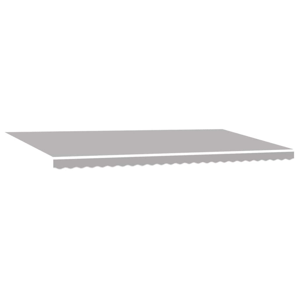Produktbild för Utdragbar markis Ljusgrå 600 × 350 cm Duk och Aluminium