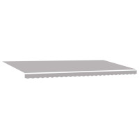 Produktbild för Utdragbar markis Ljusgrå 600 × 350 cm Duk och Aluminium