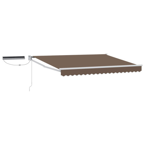 vidaXL Elektrisk Retraktabel Markis Taupe 100% Polyester och Aluminium