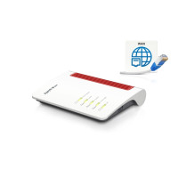 Produktbild för FRITZ!Box 4050 - trådlös router - Wi-Fi 6 - skrivbordsmodell