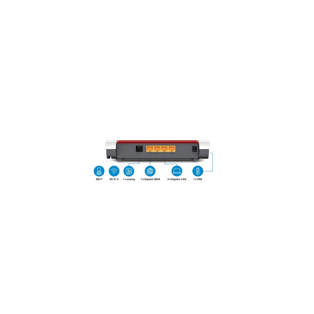 Produktbild för FRITZ!Box 4050 - trådlös router - Wi-Fi 6 - skrivbordsmodell