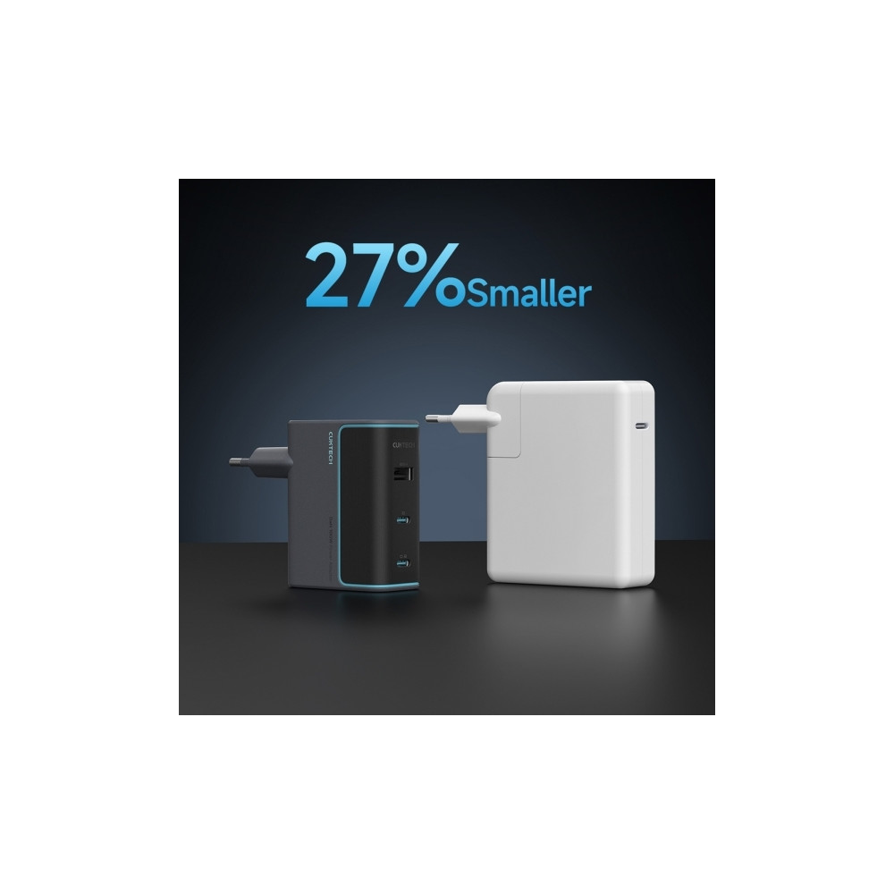 Produktbild för Cuktech CUKAD1003EUG GaN 100W väggladdare 2 x USB-C 1 x USB-...