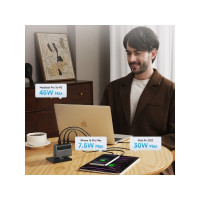 Produktbild för Cuktech CUKAD1003EUG GaN 100W väggladdare 2 x USB-C 1 x USB-...