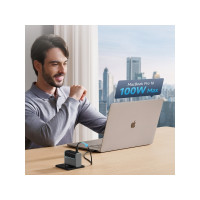 Produktbild för Cuktech CUKAD1003EUG GaN 100W väggladdare 2 x USB-C 1 x USB-...