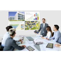 Produktbild för Epson EB-W55 - 3LCD-projektor - bärbar - 802.11n trådlös/Miracast - vit