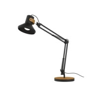 Produktbild för Unilux Baya Bamboo - skrivbordslampa - LED-glödlampa - 10 W - 3000 K - svart, trä
