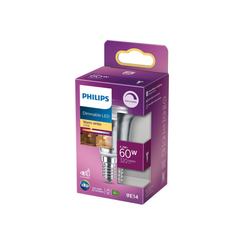 Philips Philips - LED-spotlight - form: R50 - E14 - 4.3 W - varmt vitt ljus - 2700 K