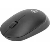 Produktbild för Manhattan Performance III Wireless Mouse, Black, 1000dpi, 2.4Ghz (up to 10m), USB, Optical, Ambidextrous, Three Button with Scroll Wheel, USB nano receiver, AA battery (not included), Low friction base, Three Year Warranty, Retail Box - mus - 2.4 GHz - sv