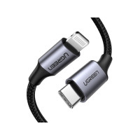 Produktbild för Ugreen Lightning-kabel - MFI-certifierad - 1 m