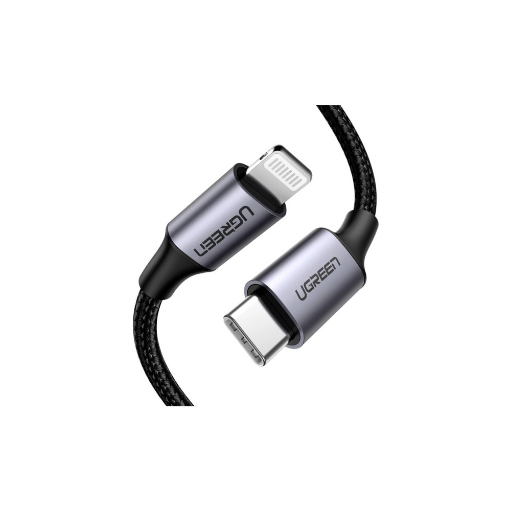Produktbild för Ugreen Lightning-kabel - MFI-certifierad - 1 m