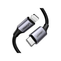 Produktbild för Ugreen Lightning-kabel - MFI-certifierad - 1 m