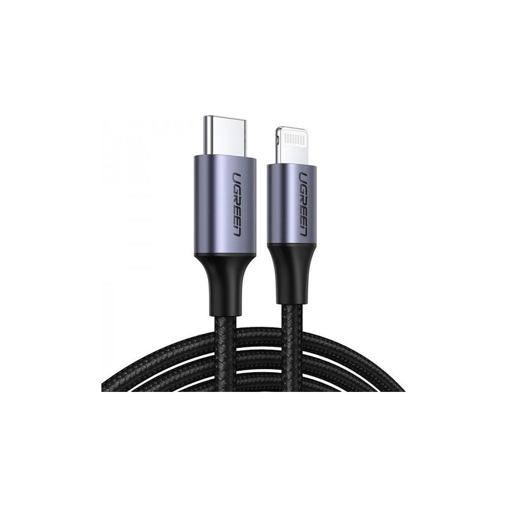 Produktbild för Ugreen Lightning-kabel - MFI-certifierad - 1 m