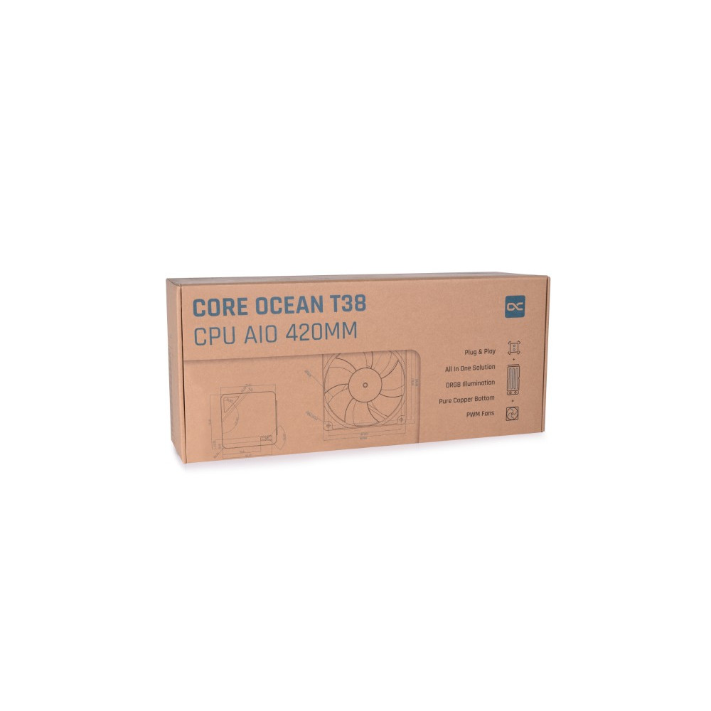 Produktbild för Alphacool Core Ocean T38 420mm CPU Digital Komplett vattenky...
