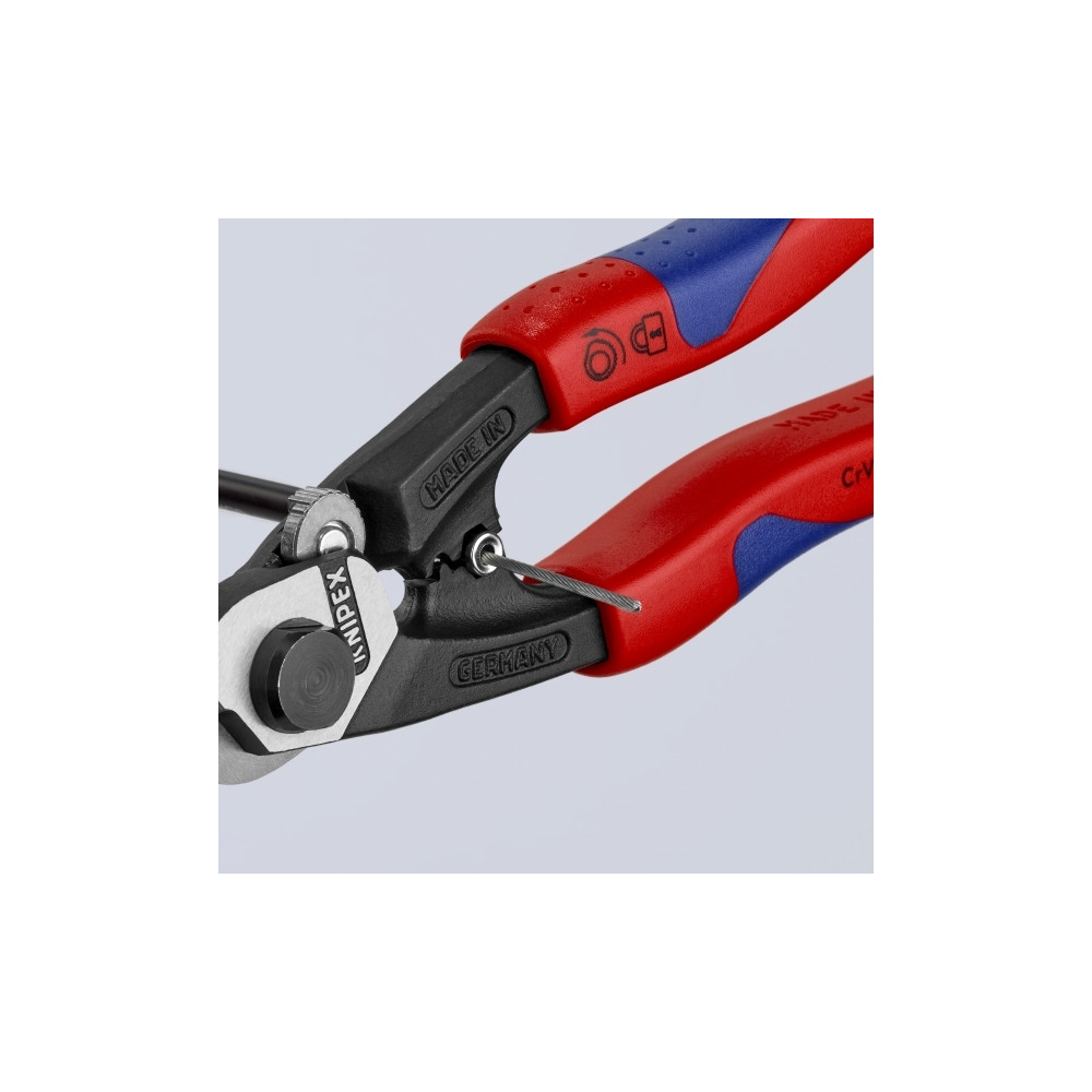 Produktbild för Knipex 9562190, Blå, Röd, Kromvanadinstål, Svart, Blå, Röd,...