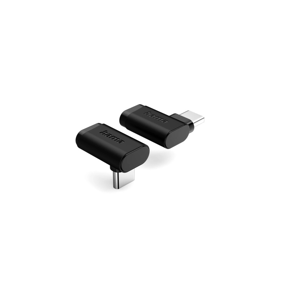 Produktbild för Hama 00200359, USB, Svart, Hane/Hona, Vinklad, 2 styck, 105...