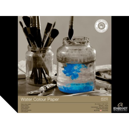 REMBRANDT Rembrandt akvarellpapper (100% bomull) | 30 x 40 cm, 300 g,...