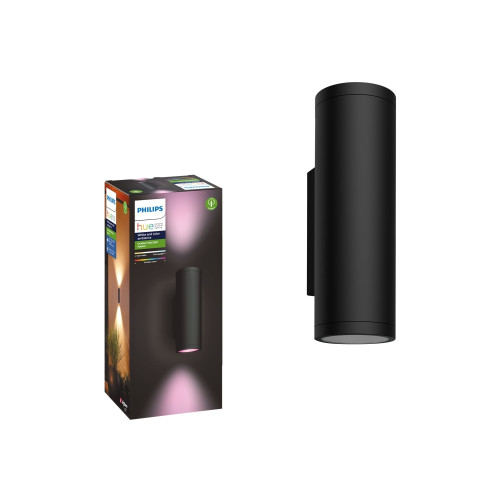 Philips Philips Hue White and Color Ambiance Appear - vägglampa - LED - 8 W - 16 miljoner färger - 2000-6500 K - svart