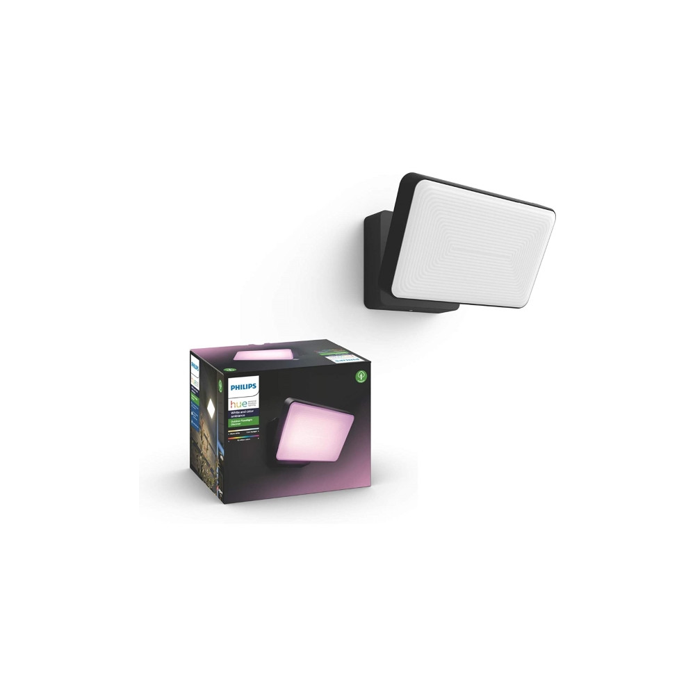 Produktbild för Philips Hue White and Color Ambiance Appear - vägglampa - LED - 8 W - 16 miljoner färger - 2000-6500 K - svart