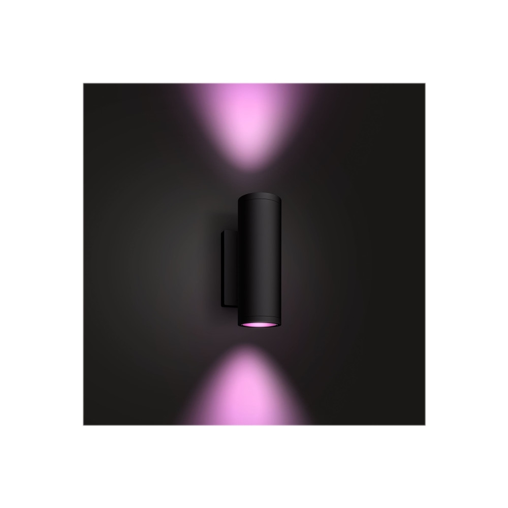 Produktbild för Philips Hue White and Color Ambiance Appear - vägglampa - LED - 8 W - 16 miljoner färger - 2000-6500 K - svart