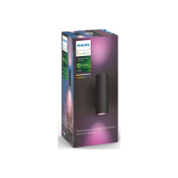 Produktbild för Philips Hue White and Color Ambiance Appear - vägglampa - LED - 8 W - 16 miljoner färger - 2000-6500 K - svart