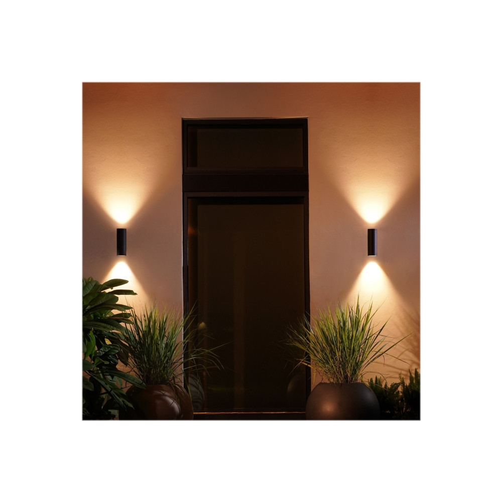 Produktbild för Philips Hue White and Color Ambiance Appear - vägglampa - LED - 8 W - 16 miljoner färger - 2000-6500 K - svart