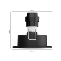 Produktbild för Philips Hue White ambiance Milliskin - infälld spotlight - LED-spotlight - GU10 - 4.2 W - varmt till kallt vitt ljus - 2200-6500 K - vit