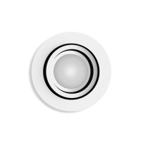 Produktbild för Philips Hue White ambiance Milliskin - infälld spotlight - LED-spotlight - GU10 - 4.2 W - varmt till kallt vitt ljus - 2200-6500 K - vit