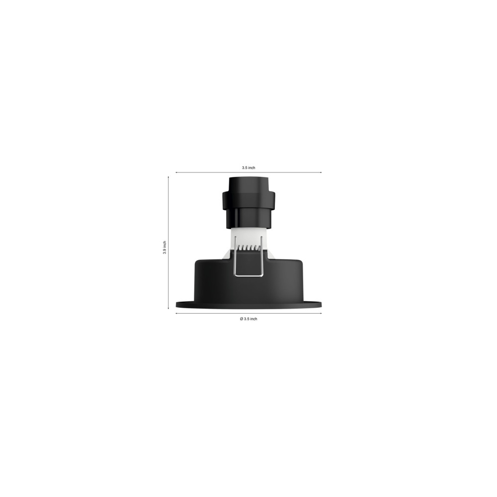 Produktbild för Philips Hue White ambiance Milliskin - infälld spotlight - LED-spotlight - GU10 - 4.2 W - varmt till kallt vitt ljus - 2200-6500 K - vit