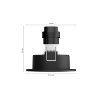 Produktbild för Philips Hue White ambiance Milliskin - infälld spotlight - LED-spotlight - GU10 - 4.2 W - varmt till kallt vitt ljus - 2200-6500 K - vit