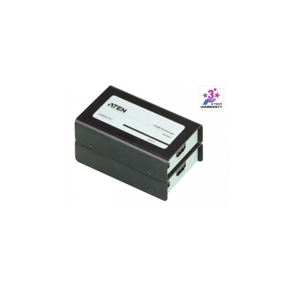 Produktbild för ATEN VanCryst VE800A Cat 5e Audio/Video Extender Transmitter and Receiver Units - förlängd räckvidd för audio/video - HDMI