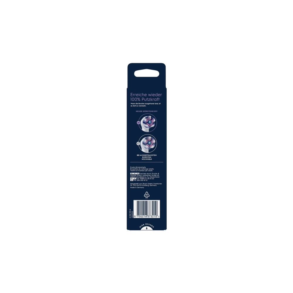 Produktbild för Oral-B 373210, 2 styck, Vit, 3 månad (er), Oral-B, 210 mm, 5...